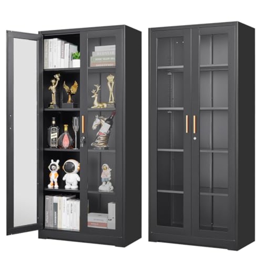 خزانة عرض معدنية زجاجية رقم 71 - مراجعة Glass Cabinet Display وسعره