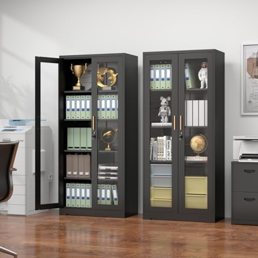 خزانة عرض معدنية زجاجية رقم 71 - مراجعة Glass Cabinet Display وسعره