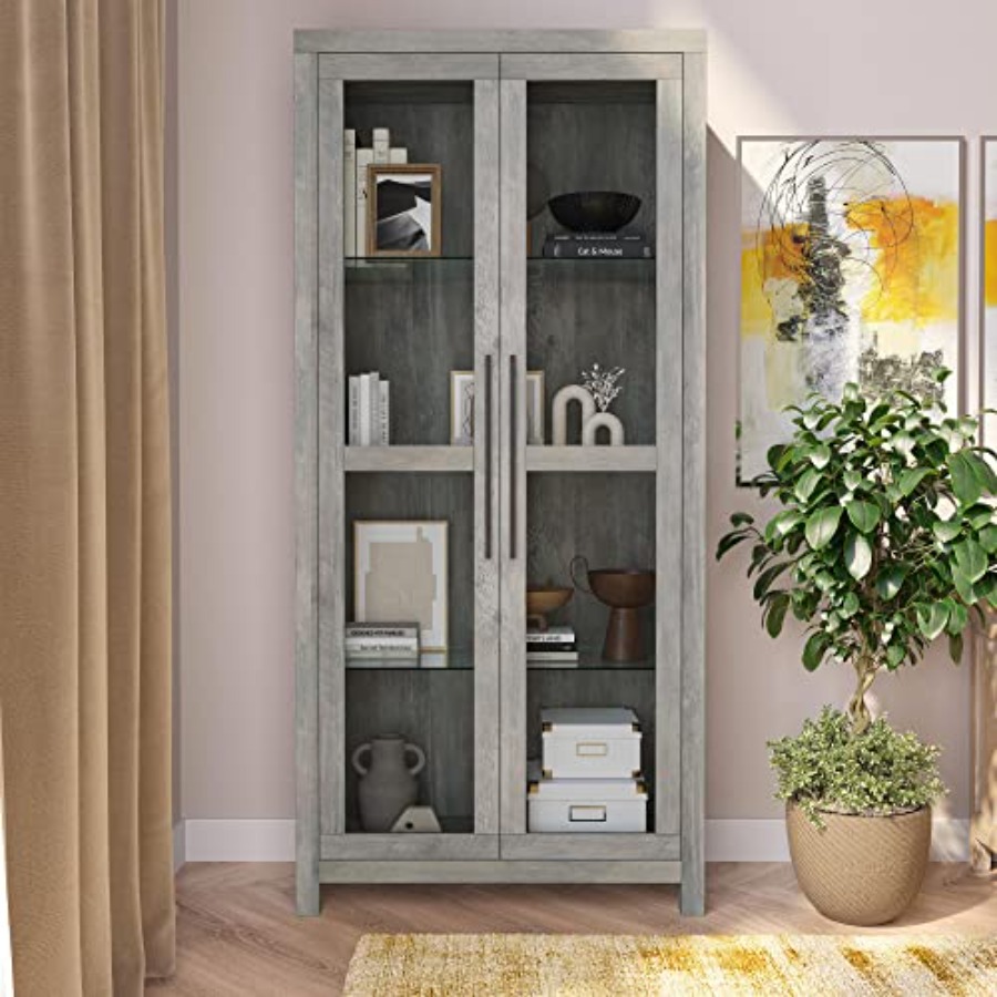 خزانة عرض زجاجية أفالون 68 لغر - مراجعة Glass Cabinet Display وسعره
