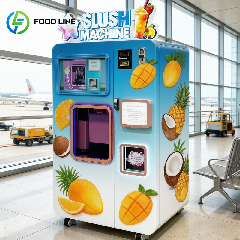آلة سلاش تجارية لبيع المشروبات - مراجعة Slushie Machine Vending وسعره