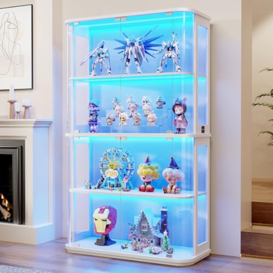 خزانة عرض مستديرة للاستخدام في - مراجعة Glass Cabinet Display وسعره