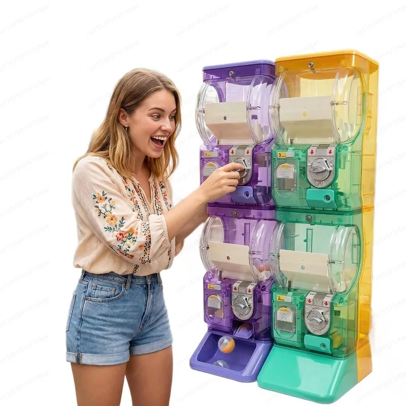 آلة غاشابون شفافة بيضاء ذات طب - مراجعة Arcade And Vending وسعره