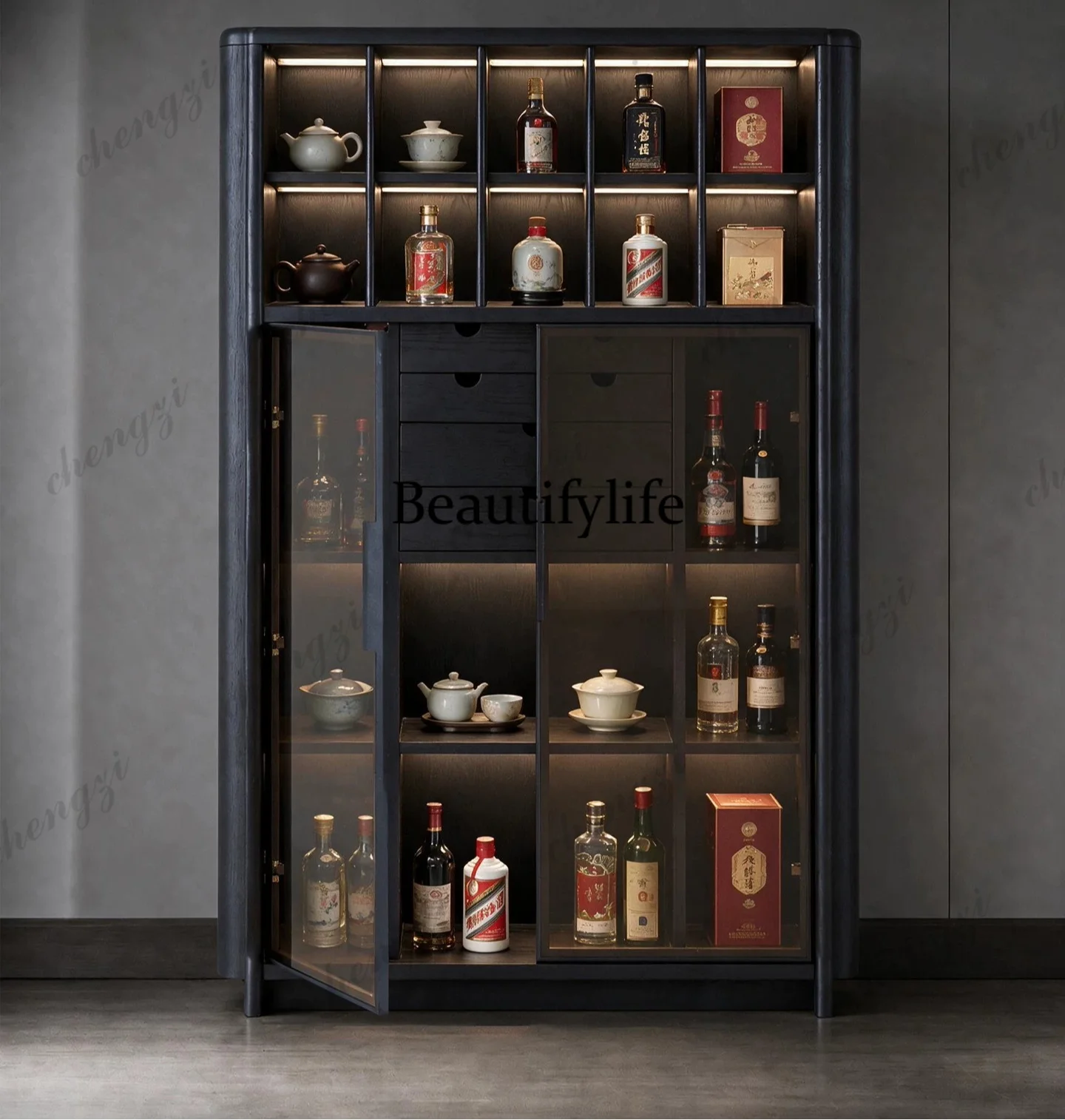 خزانة كتب إيطالية بسيطة من الخ - مراجعة Glass Cabinet Display وسعره